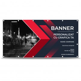 Banner poliplan personalizabil cu grafica ta,  1500 x 750 mm