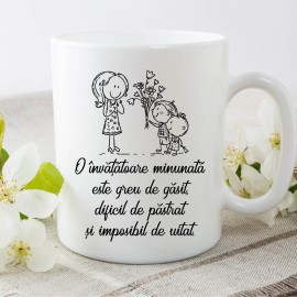 Cana cu mesaj pentru doamna invatatoare