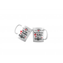 Set Cani "My Wife/Husband Is Hotter Than My Coffee"