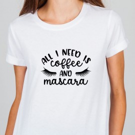 Tricou "Coffee and mascara"