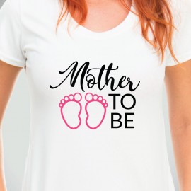 Tricou "Mother to be" - roz
