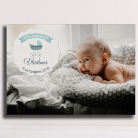 Tablou canvas personalizabil pentru nou nascut
