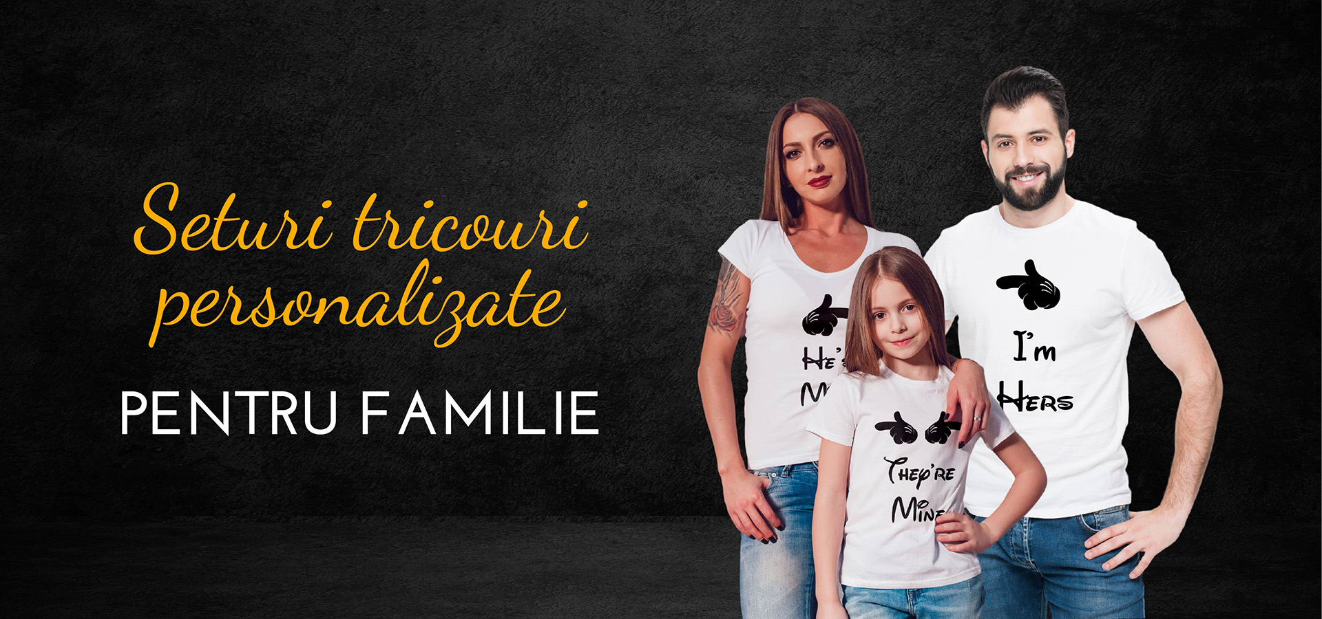 Set tricouri pentru familie